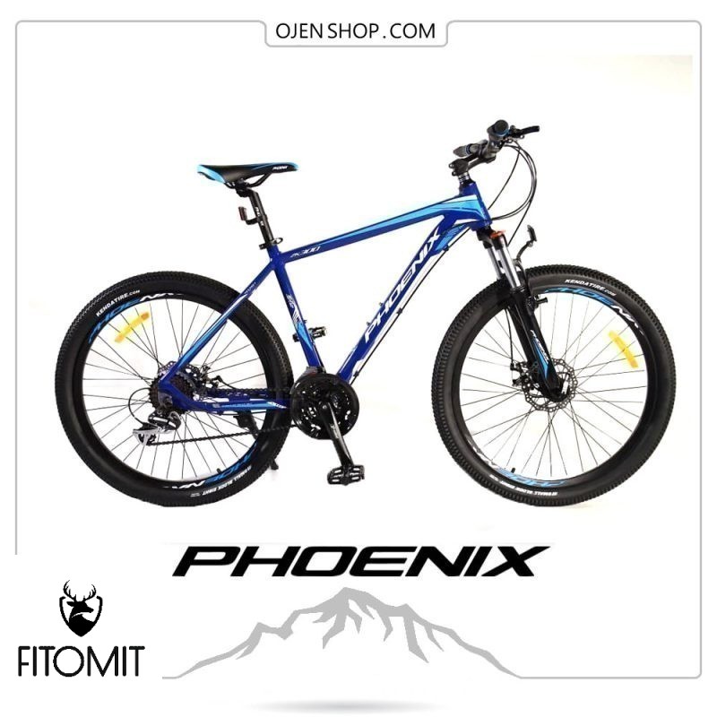 دوچرخه phoenix فونیکس ۲۶ اینچ ، ۲۱ دنده لوازم شیمانو اصلی مدل phoenix zk300 رنگ آبی