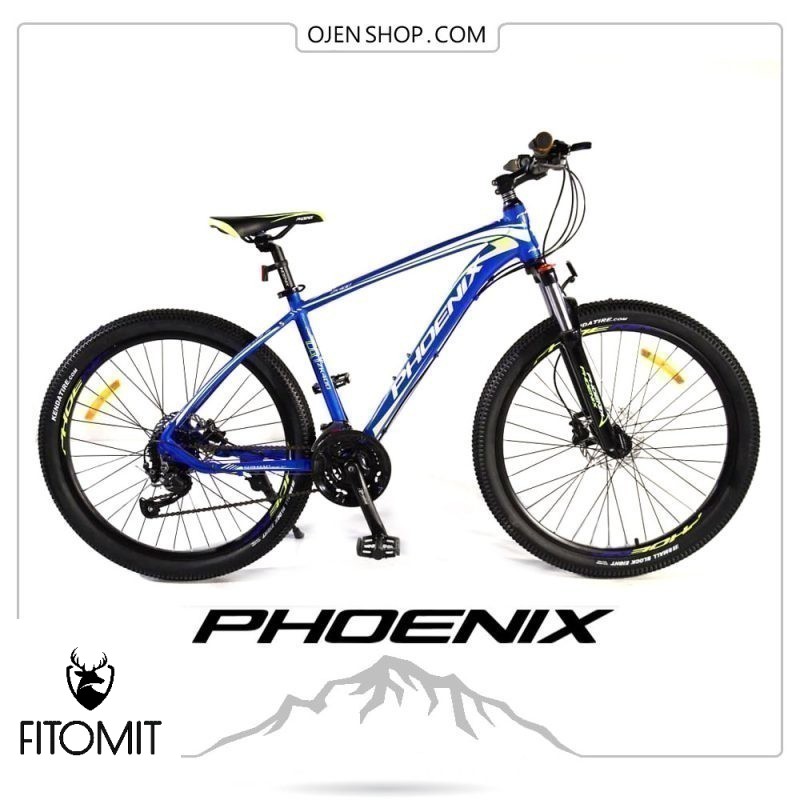 دوچرخه phoenix فونیکس ۲۶ اینچ ، ۲۱ دنده لوازم شیمانو اصلی مدل phoenix zk400 رنگ آبی