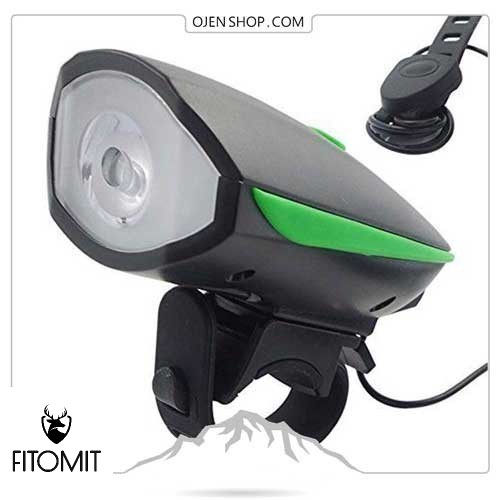 چراغ جلو دوچرخه سبز SPEAKER BICYCLE LIGHT-7588