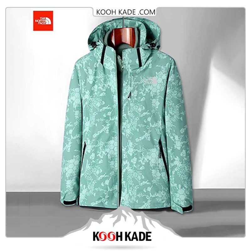 کاپشن دو پوش NORTH FACE | ضد آب |آنتی استاتیک|روی داخلی میکروپلار| لایه بیرونی پلی استر| کلاه دار | مناسب برای کوهنوردی | طبیعتگردی | رانینگ