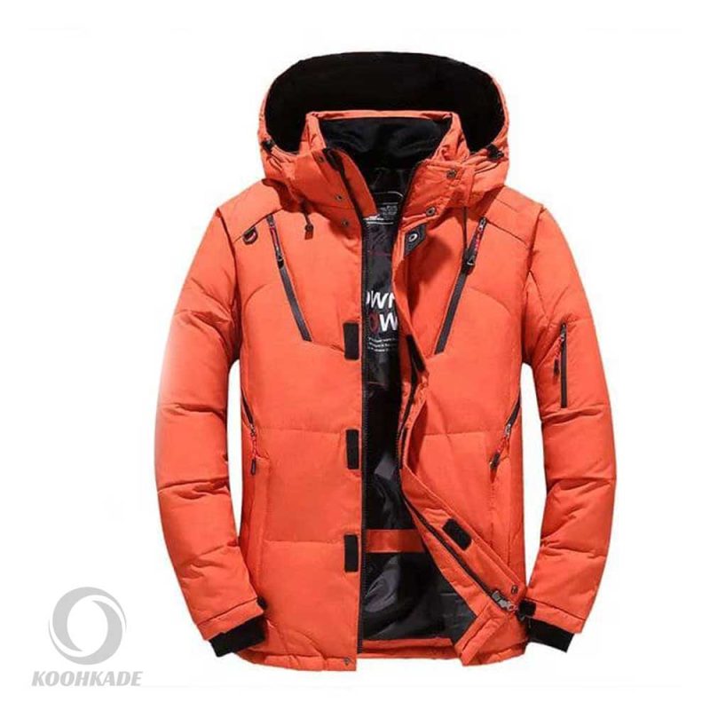 کاپشن پر سنگین NORTH FACE نارنجی