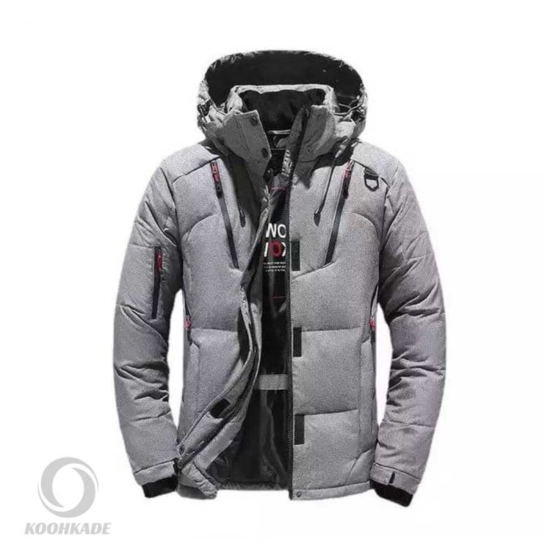 کاپشن پر سنگین NORTH FACE طوسی