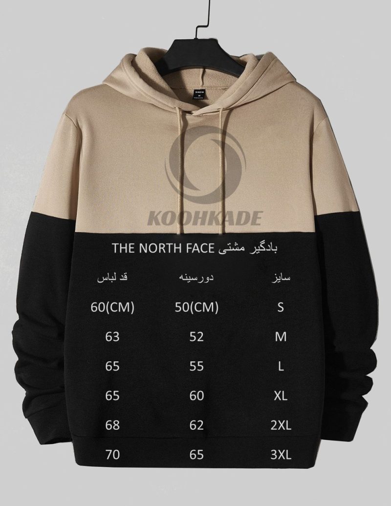 راهنمای سایز بادگیر مشتی THE NORTH FACE