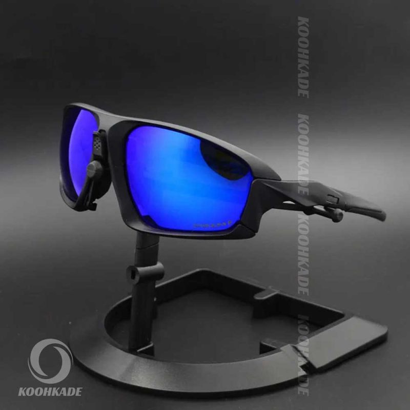 عینک OAKLEY تک لنز FIELD JACKET Black blue lens