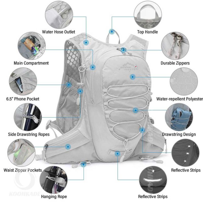 کوله رانینگ INXTO 12 لیتری 577 | خرید کوله کوهنوردی | کوله طبیعتگردی | کوله کمپینگ | کوله مناسب کمپ | کوله 12 لیتری | کوله سفری | کوله دوچرخه سواری | خرید کوله 12 لیتری | خرید کوله کوهپمایی
