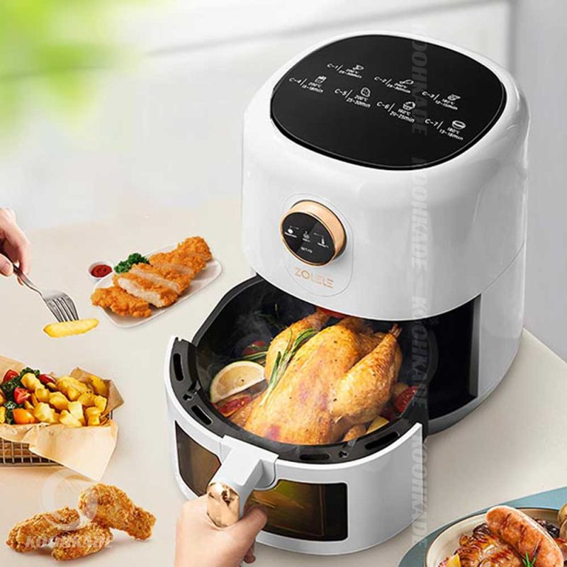 هواپز شیائومی مدل Zolele ZA004 Air Fryer | سرخ کن بدون روغن و هواپز 4.5 لیتری شیائومی مدل ZOLELE Air Fryer ZA004 |‌سرخ کن شیائومی مدل ZOLELE ZA004 | دستگاه هواپز زوله له مدل ZA004 4.5L ا ZOLELE ZA004 Air Fryer 4.5L |‌سرخ‌کن بدون روغن(هواپز) شیائومی مدل Zolele ZA004 Air Fryer