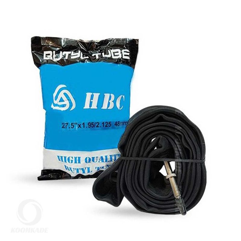 تیوپ دوچرخه 27.5 BUTYL HBC | تیوپ دوچرخه اچ بی سی مدل fv48mm 27.5×1.95 | تیوپ کورسی HBC | تیوب دوچرخه کورسی HBC | تیوپ 27.5 BUTYL HBC FV