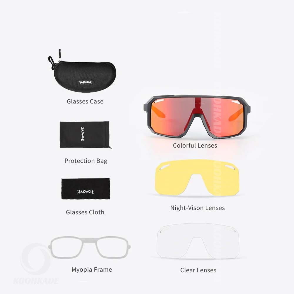 عینک 3 لنز KAPVOE K62-08 مدل WBLACK - Image 7