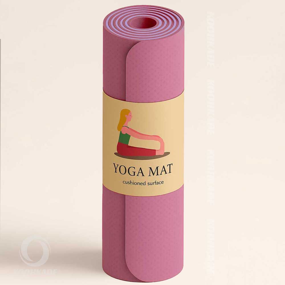 تصویر مت یوگا ۶ میل |با بافت ضدلغزش و ضخامت مناسب |برای تمرینات یوگا