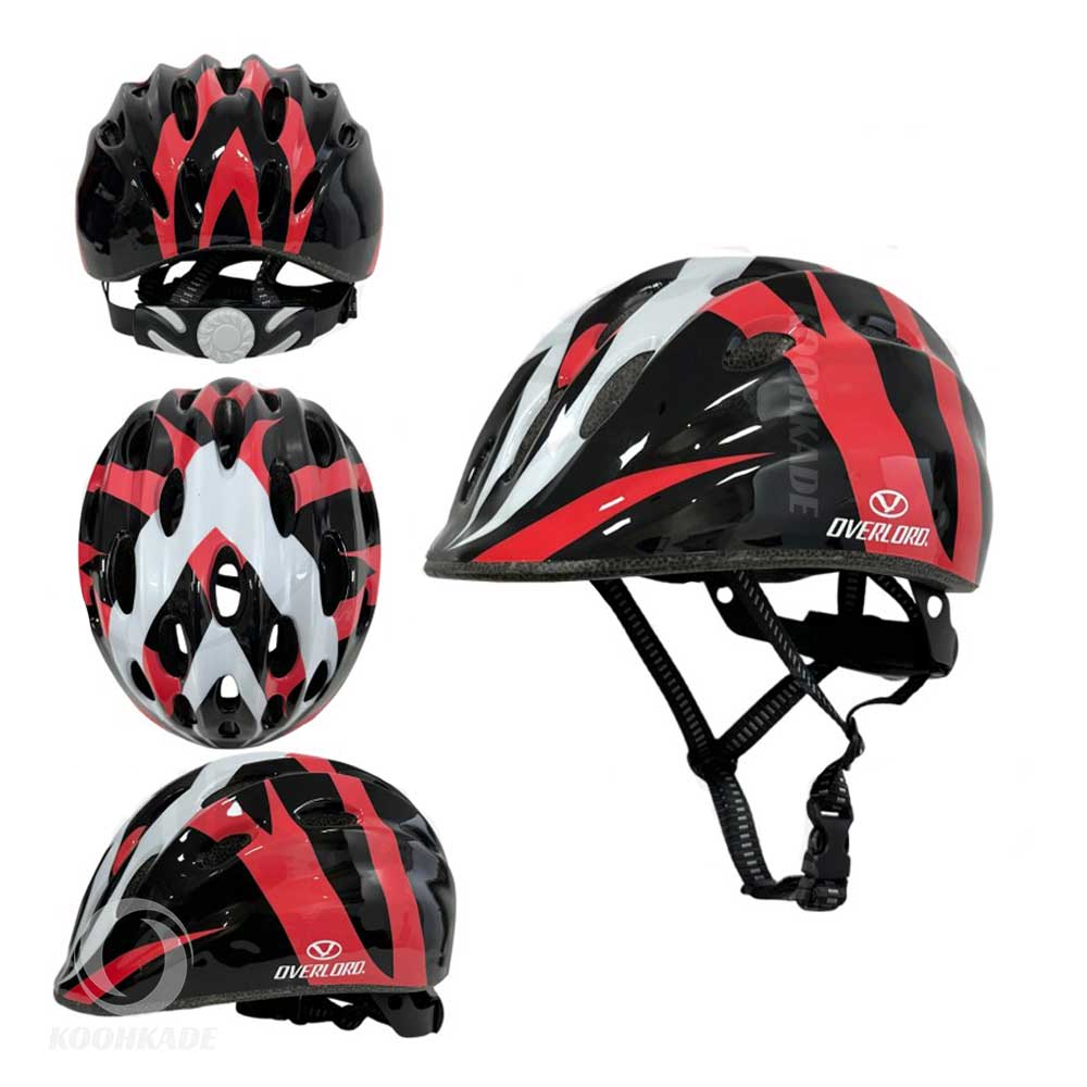کلاه دوچرخه OVERLOAD مدل بچگانه 13| خرید کلاه دوچرخه بچه گانه | کلاه دوچرخه اورلورد طرح رنگارنگ | کلاه قناری دوچرخه سواری | کوهکده