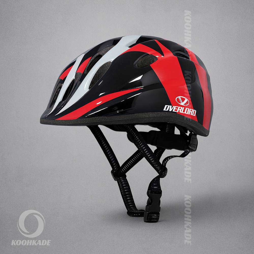 کلاه دوچرخه OVERLOAD مدل بچگانه 13| خرید کلاه دوچرخه بچه گانه | کلاه دوچرخه اورلورد طرح رنگارنگ | کلاه قناری دوچرخه سواری | کوهکده