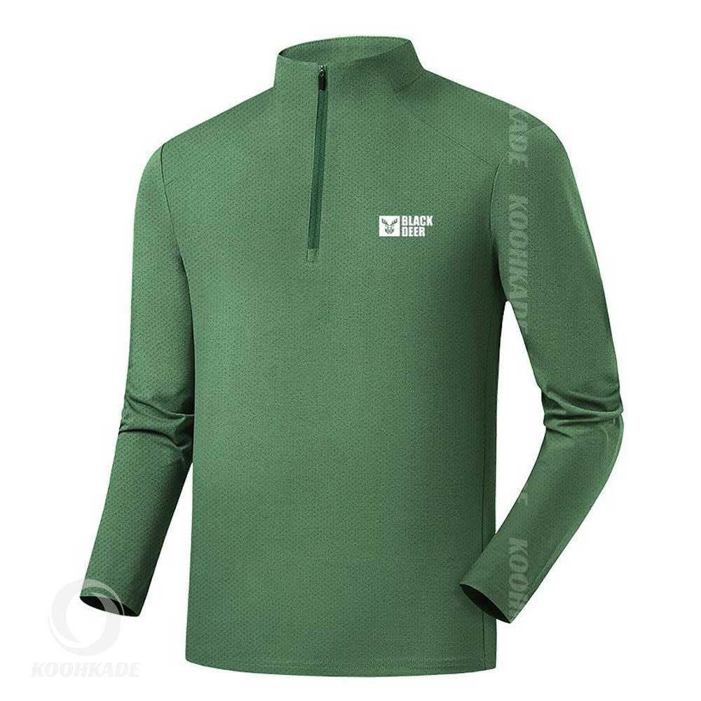 تیشرت نیم زیپ مردانه BLACK DEER V5|تیشرت نیم زیپ تابستانه