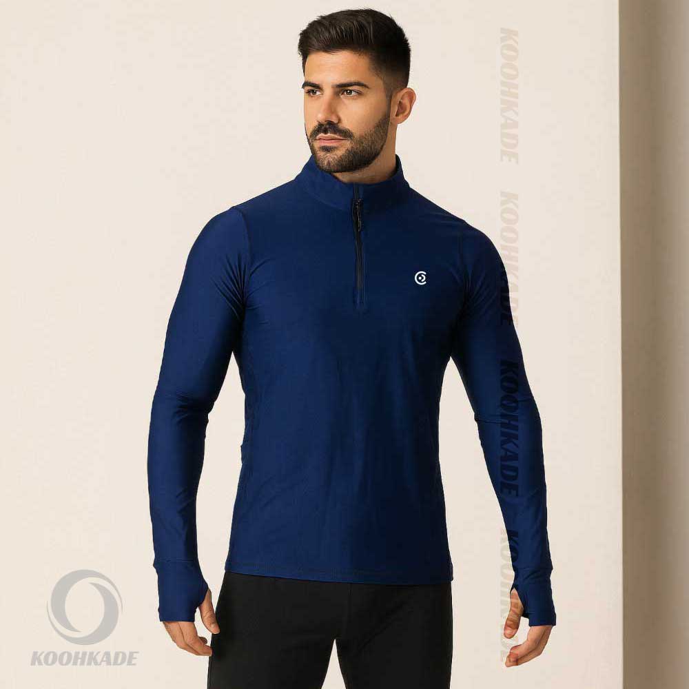 تیشرت نیم زیپ فینگردار COCO W10|تیشرت نیم زیپ کوکو|تیشرت نیم زیپ فینگردار