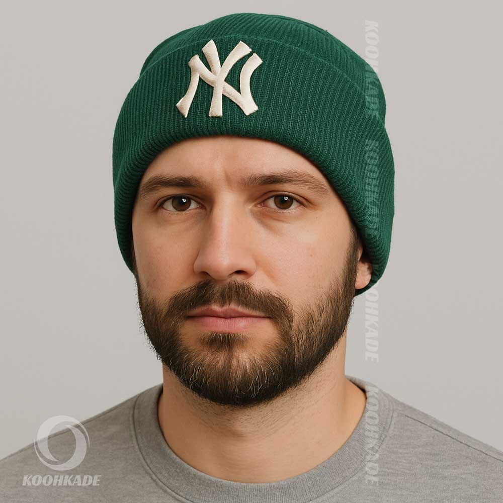 کلاه بافت طرح NY|کلاه بافت اسپرت|کلاه ریز بافت طبیعتگردی