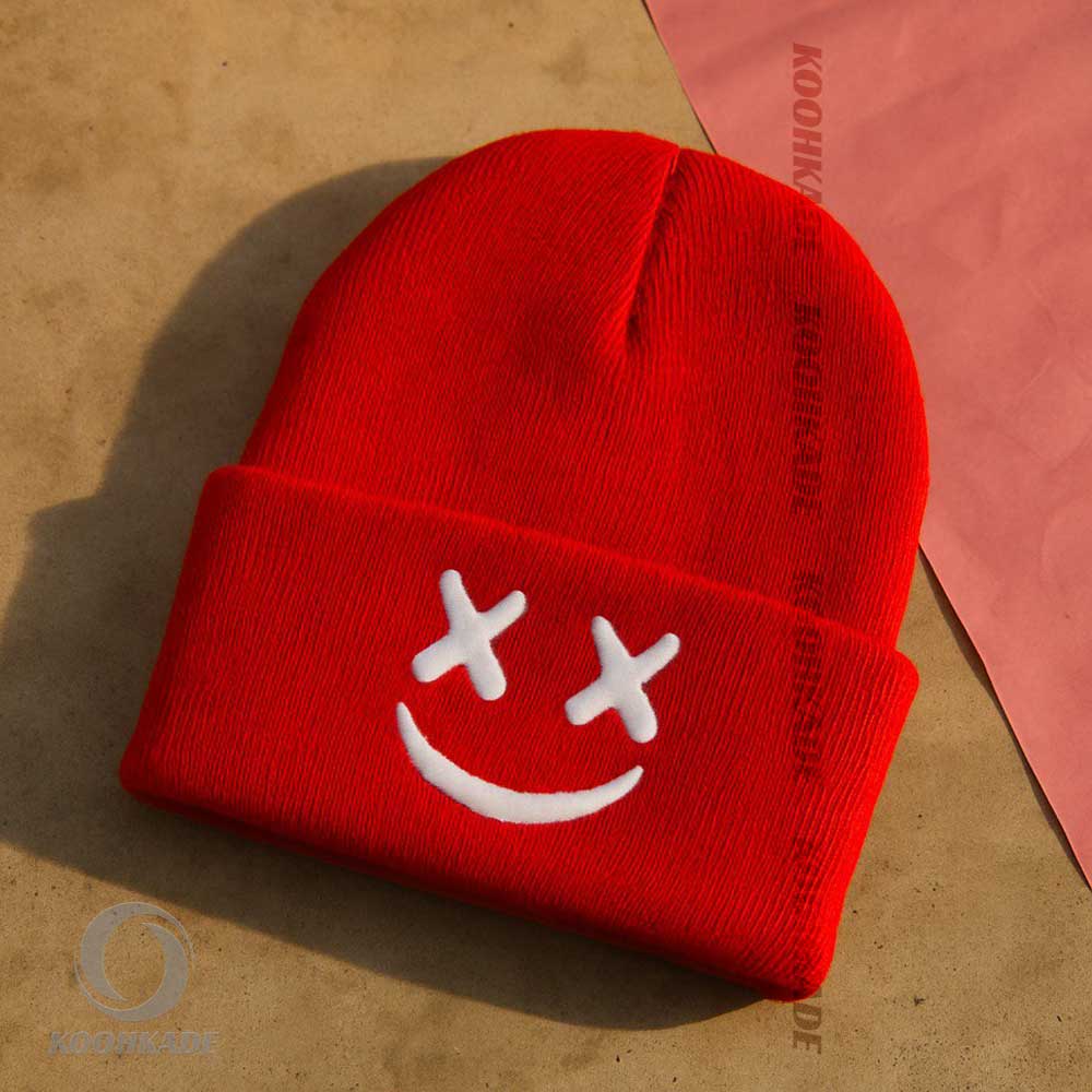 کلاه بافت طرح MARSHMALLOW|کلاه ریز بافت مارشملو