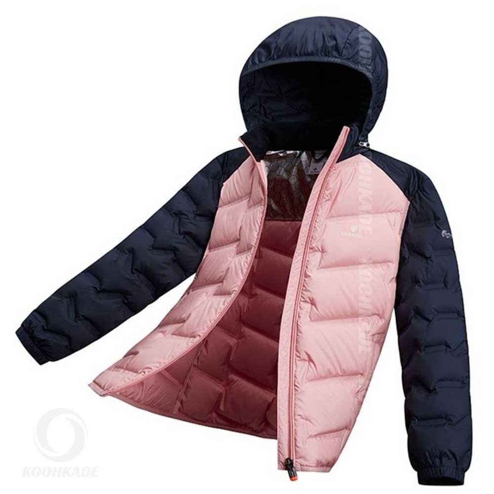 کاپشن پر سبک زنانه کاراکال C3107B|کاپشن پر زنانه caracal|خرید کاپشن کوهنوردی| خرید کاپشن طبیعتگردی |خرید اقساطی کاپشن پر زمستانی از کوهکده