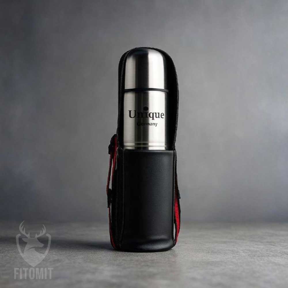 فلاسک UNIQUE حجم 0.5L| فلاسک مدل خط دار گنجایش 0.5 لیتر | فلاسک یونیک ظرفیت 0.5 لیتر استیل | خرید فلاسک یونیک نیم لیتری از کوهکده