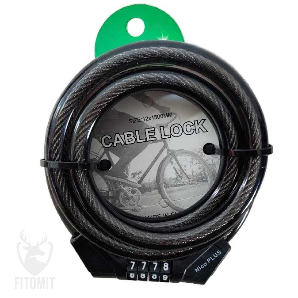 قفل رمزدار 12-150 مدل NICO PLUS|خرید قفل دوچرخه | قیمت قفل دوچرخه |قفل دوچرخه سر آلومینیوم | قفل بکسلی دوچرخه کلید دار |خرید اقساطی قفل دوچرخه از کوهکده