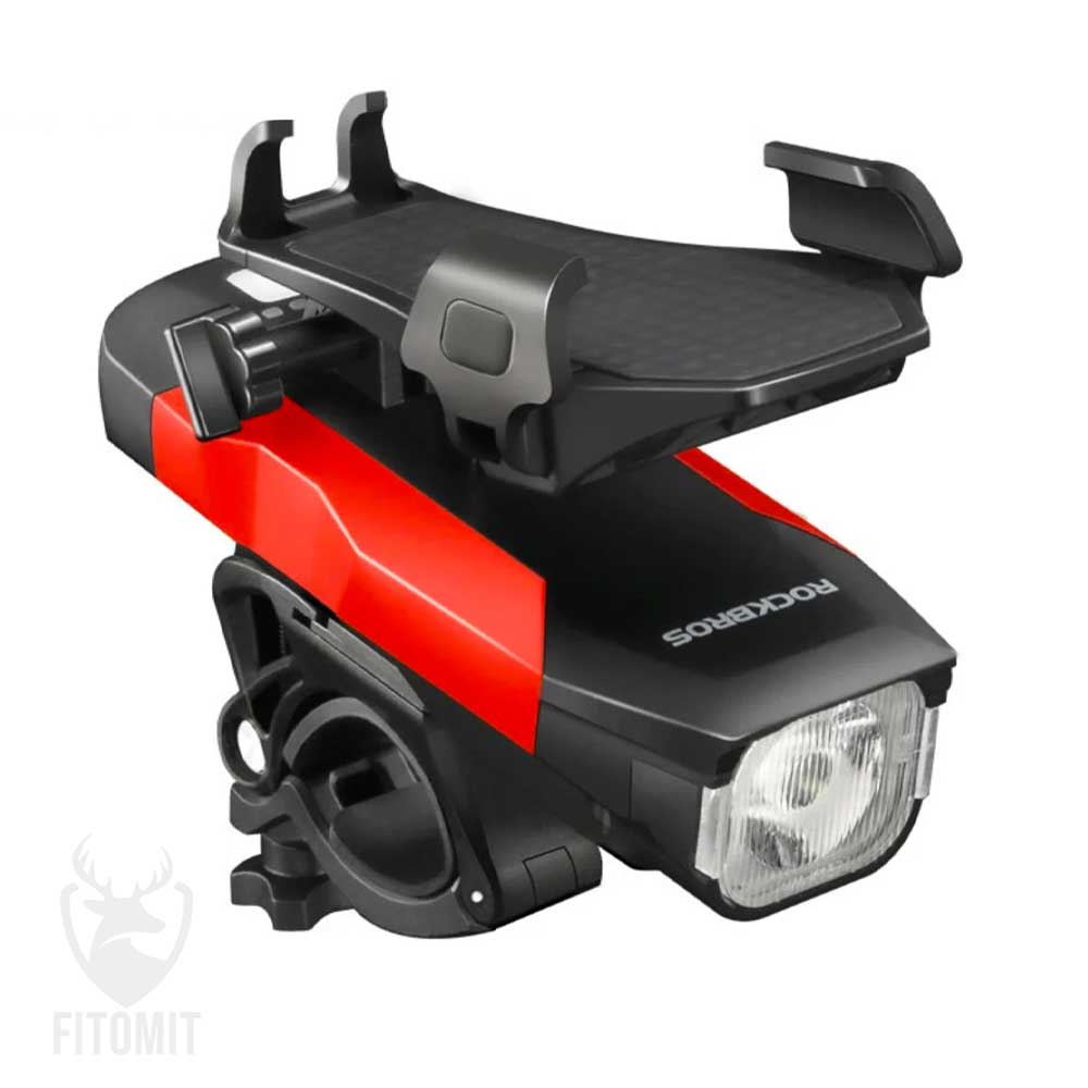 چراغ دوچرخه و نگهدارنده موبایل 4 کاره HY068| چراغ دوچرخه ۴ در ۱ |چراغ دوچرخه با نگهدارنده موبایل |چراغ دوچرخه شارژی |چراغ دوچرخه با بوق