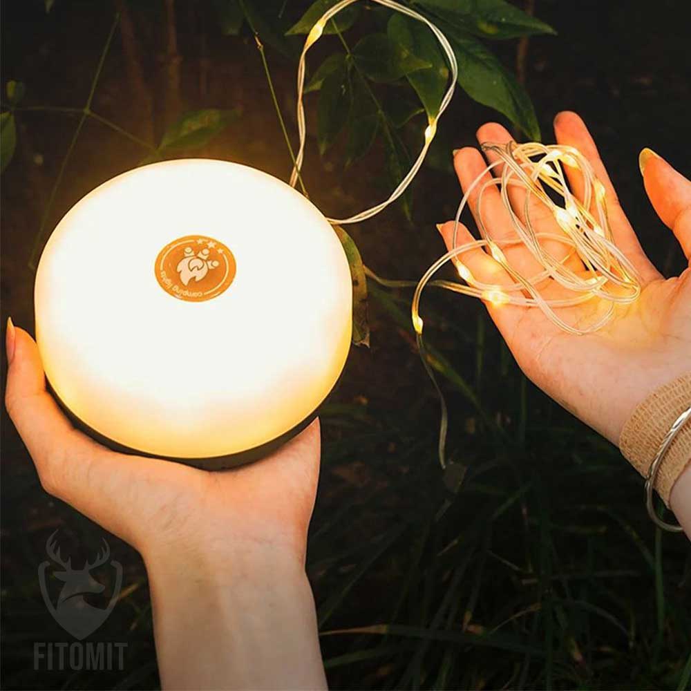 چراغ چادر ریسه ای شارژی YD-2314| خرید چراغ چادر ریسه کمپینگ | قیمت چراغ چادر ریسه شارژی مناسب کمپینگ