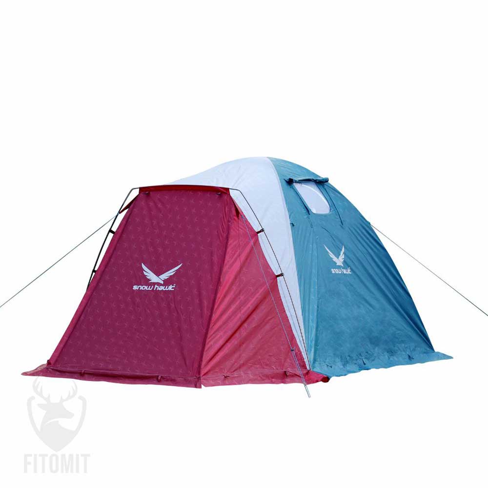 چادر سه نفره SNOWHAWK Green Nature T5113|چادر دو پوش 4 نفره انباری داری گرین نیچر اسنوهاک |چادر طبیعتگردی اسنوهاک سه نفره