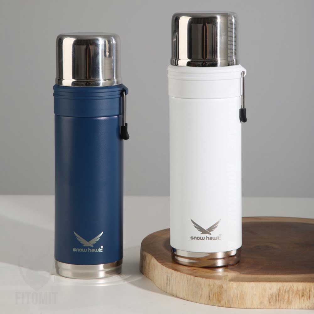 فلاسک دو جداره 450 میلی لیتر SNOWHAWK BAIKAL| خرید فلاسک دسته دار | فلاسک 600 میل اسنوهاک| خرید تراول ماگ 600 میل | تراول ماگ دسته دار | تراول ماگ