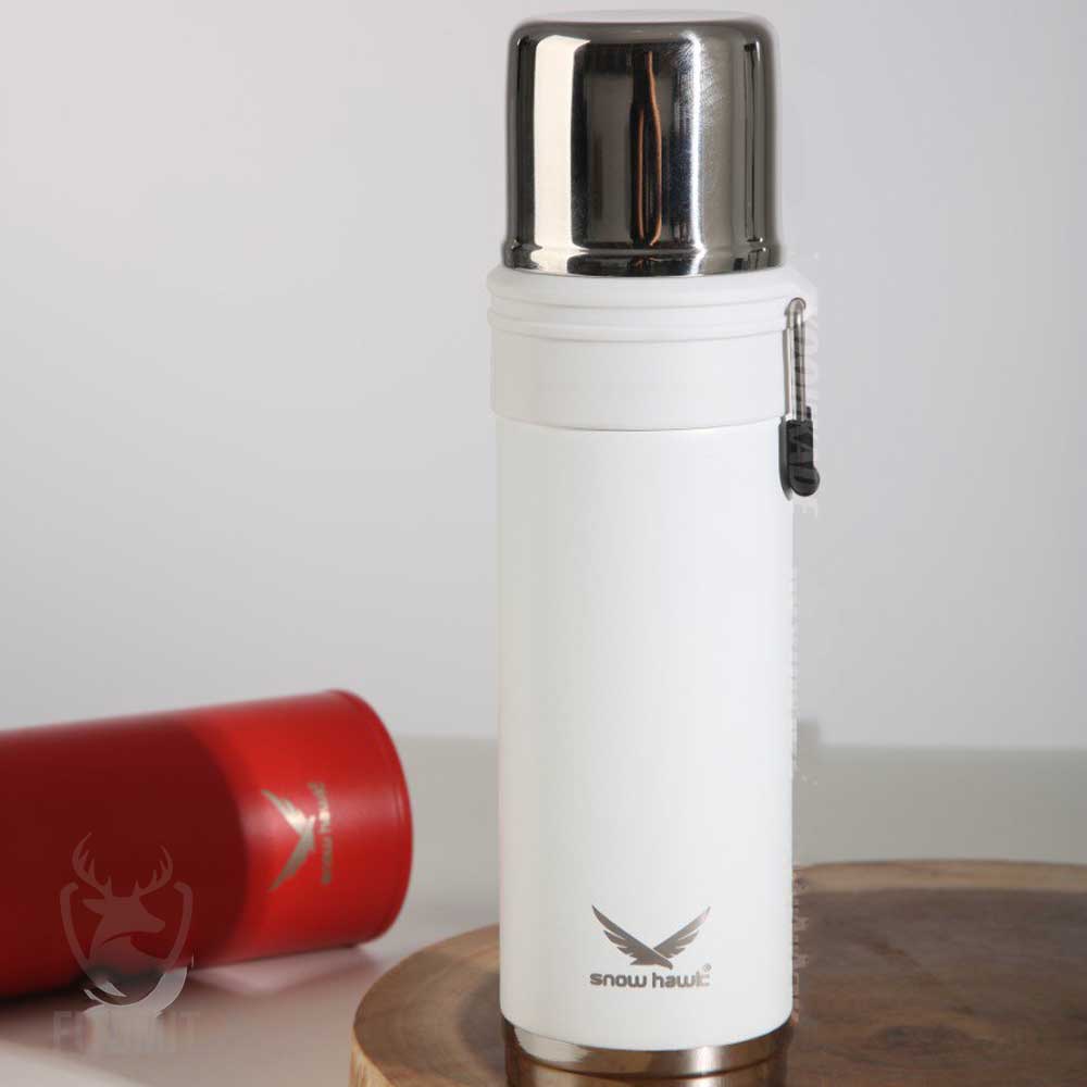فلاسک دو جداره 450 میلی لیتر SNOWHAWK BAIKAL| خرید فلاسک دسته دار | فلاسک 600 میل اسنوهاک| خرید تراول ماگ 600 میل | تراول ماگ دسته دار | تراول ماگ