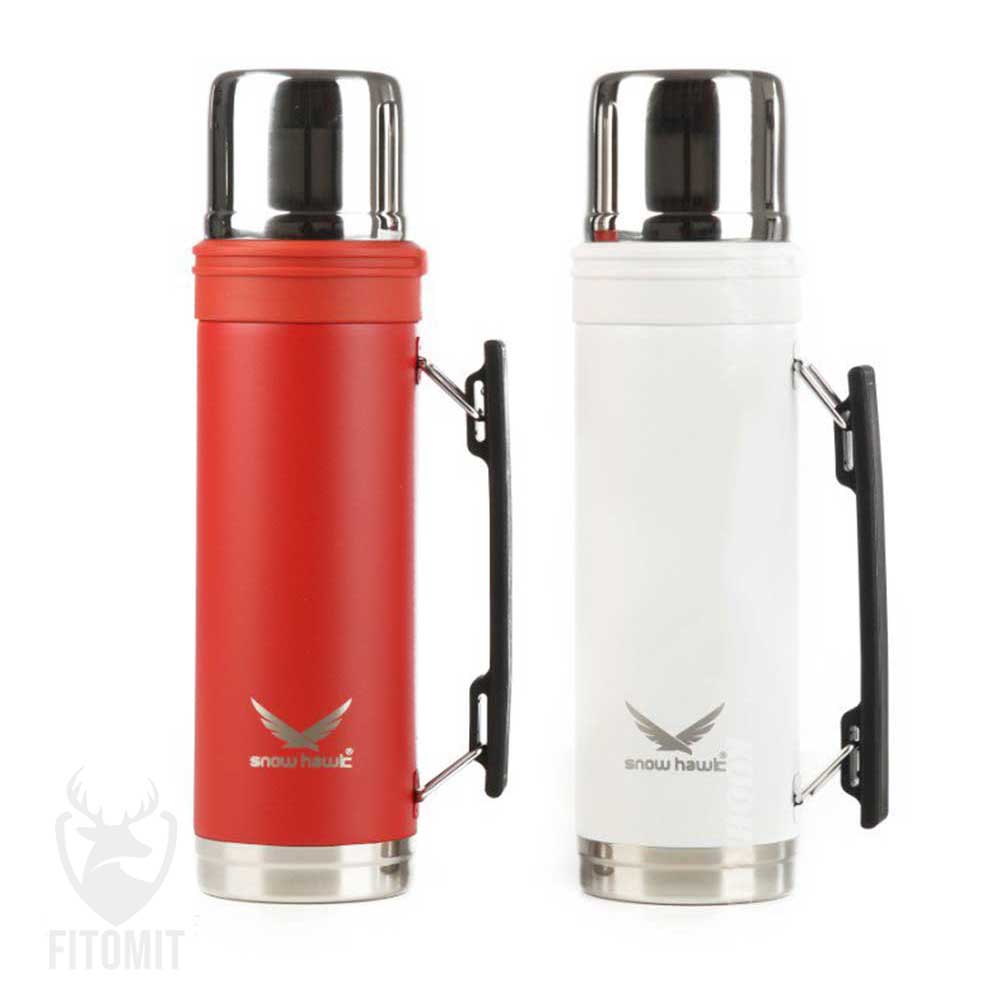 فلاسک دو جداره 1 لیتر SNOWHAWK BAIKAL| خرید فلاسک دسته دار | فلاسک 600 میل اسنوهاک| خرید تراول ماگ 600 میل | تراول ماگ دسته دار | تراول ماگ