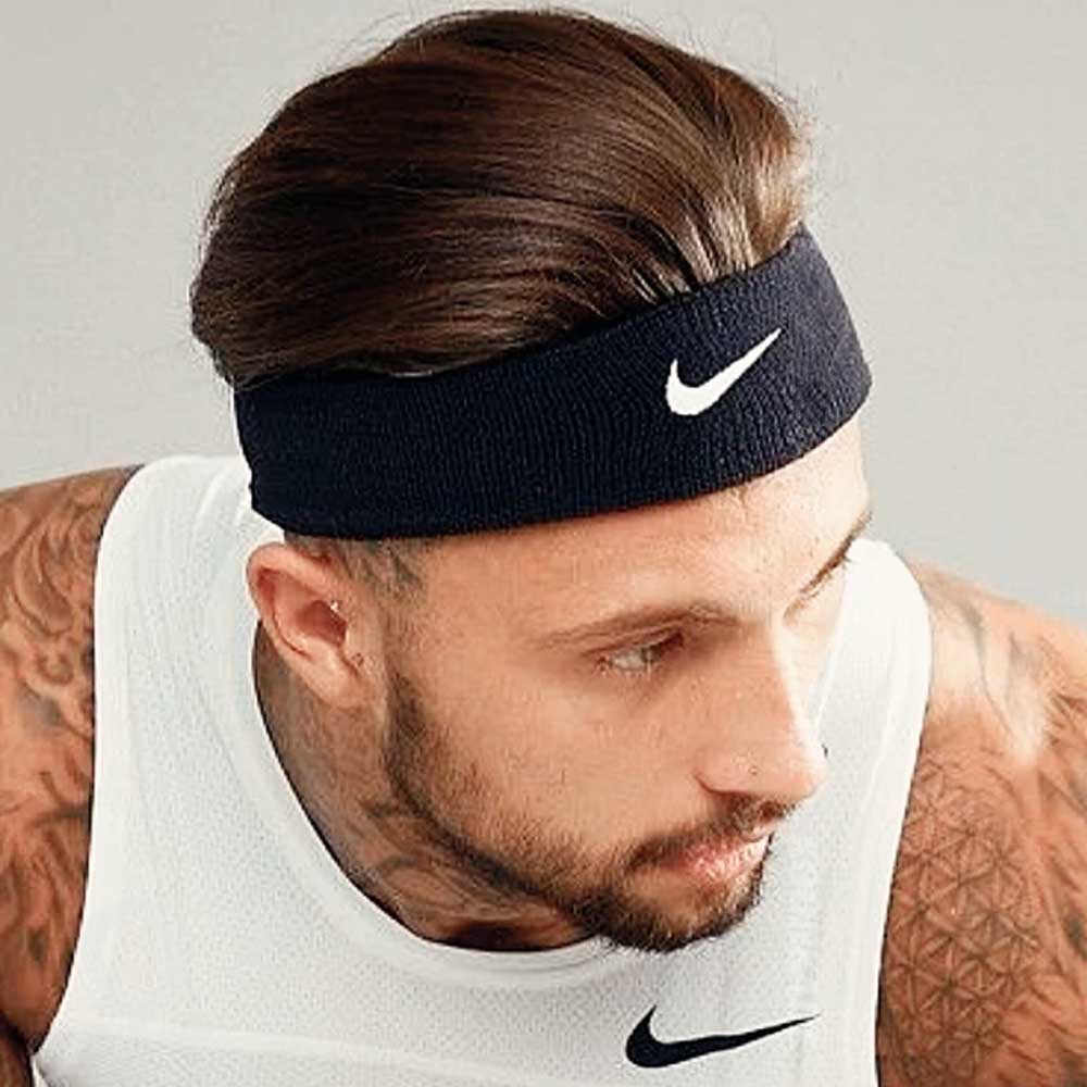 هدبند حوله ای ورزشی نایک رنگ مشکی | هدبند ورزشی نایک | هدبند تنیسی | هدبند نخ پنبه | خرید هدبند ورزشی اقساطی