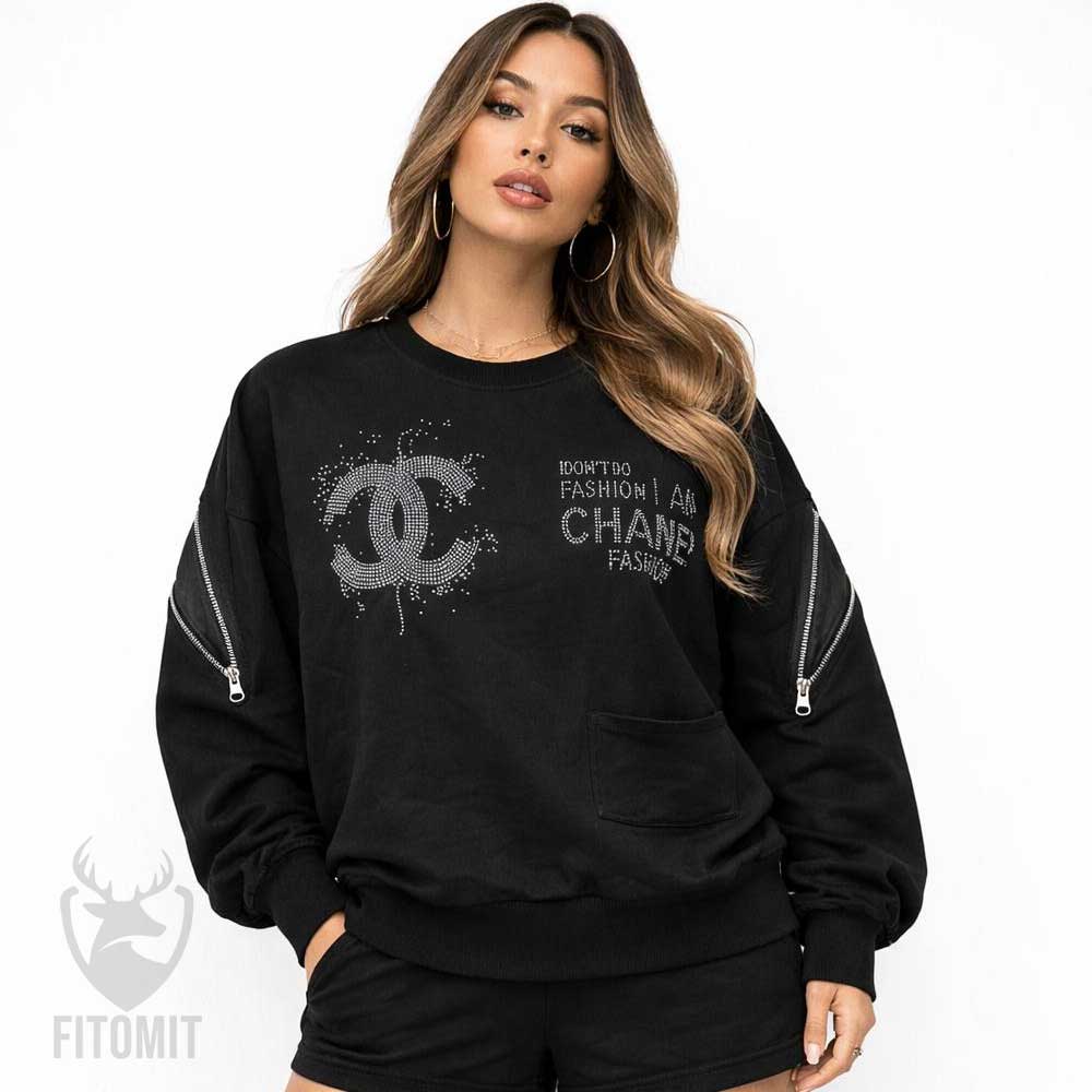 بلوز زنانه پشت زیپ مدل CHANEL FASHION | دورس زنانه| خرید دورس ساده زنانه| قیمت دورس باکسی بلند| دورس فروشگاه لوازم کوهنوردی کوهکده